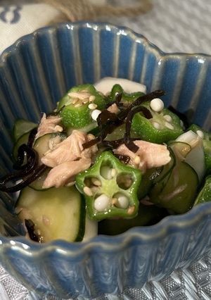 夏野菜とツナのわさび和え-レシピのメイン写真