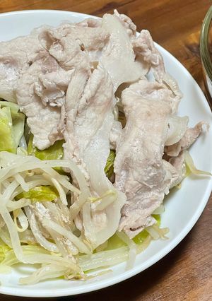 ワンパン時短簡単節約放置！疲れた日の野菜と蒸し豚-レシピのメイン写真