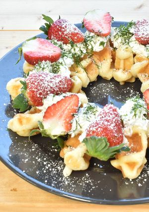すじ青のりのクリスマスリースケーキ-レシピのメイン写真