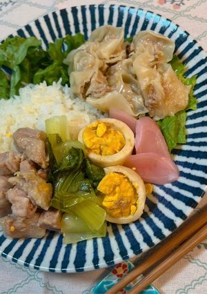 炊飯器で作る台湾風肉プレート-レシピのメイン写真
