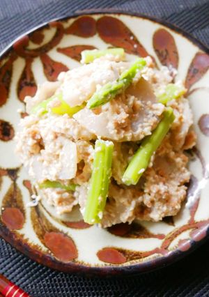 レンチンだけ！大豆ミートとれんこん白和え-レシピのメイン写真