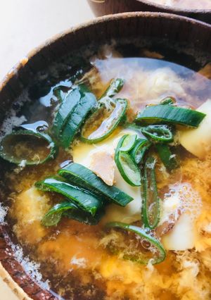 削り節味噌汁●ミニ豆腐＆玉子とじ-レシピのメイン写真