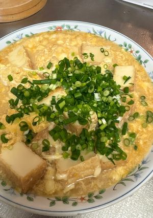 めんつゆで煮た厚揚げの卵チーズ煮-レシピのメイン写真