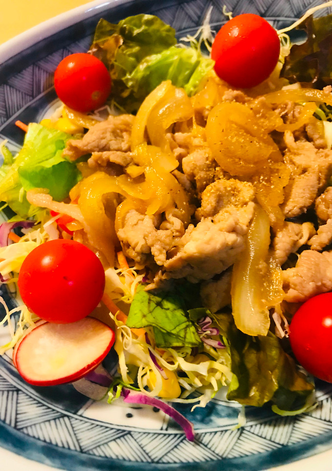 豚皿●豚こまぎれ肉＆玉ネギのあまから炒め-レシピのメイン写真