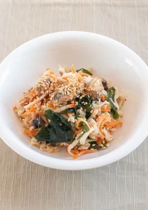 切干大根と鯖味噌の和えサラダ-レシピのメイン写真