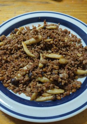 ひき肉と納豆の炒め物-レシピのメイン写真