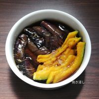 かぼちゃとなす 揚げかぼちゃと茄子鶏肉の甘酢あん レシピ・作り方 by mint