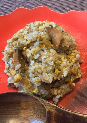 アワビの酒蒸しで作る、鮑バター炒飯-レシピのメイン写真