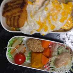 รูปของ レンジ簡単ハヤシライス味オムライス弁当
