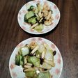 海老と青梗菜の中華炒め