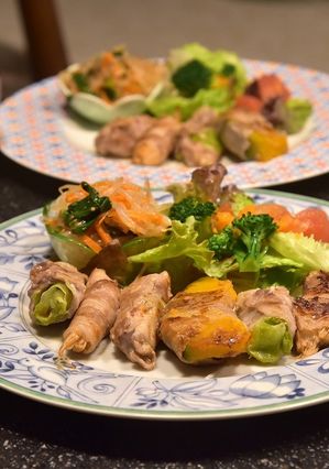 豚しゃぶで野菜巻きソテー-レシピのメイン写真