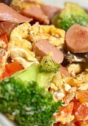 イタリアン⁈なキクラゲトマト玉子炒め-レシピのメイン写真