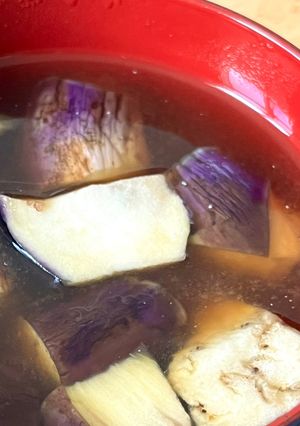 茄子の味噌汁-レシピのメイン写真
