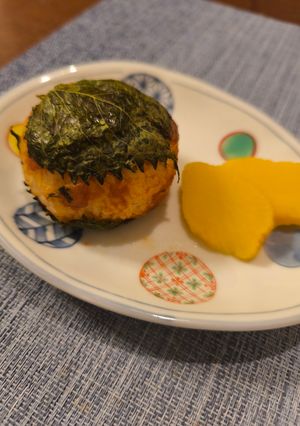 青唐大葉味噌で焼きおにぎり-レシピのメイン写真