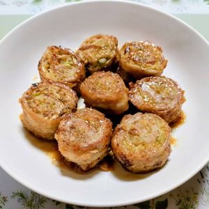 簡単時短でキャベツのミルフィーユ味噌豚ばら肉巻き