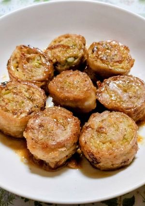 簡単!時短でキャベツのミルフィーユ味噌豚肉巻き-レシピのメイン写真