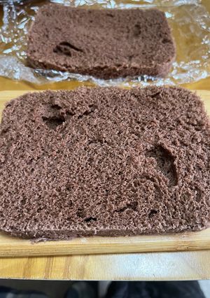 レンジで簡単！米粉ココアスポンジケーキ♪-レシピのメイン写真
