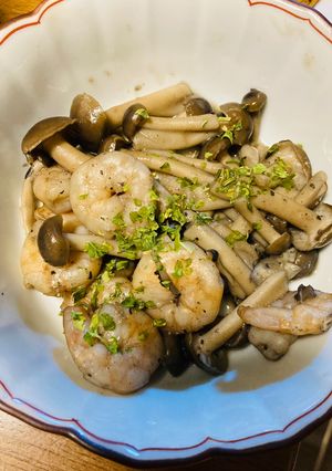エビとキノコの炒め煮-レシピのメイン写真