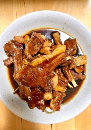 ジビエ飯⭐︎猪肉スペアリブのラフテー風♪-レシピのメイン写真