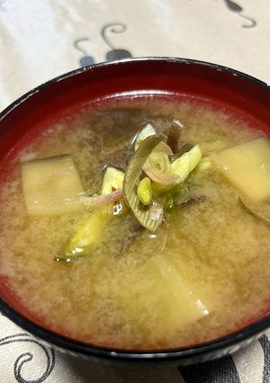 ナスとミョウガの味噌汁-レシピのメイン写真