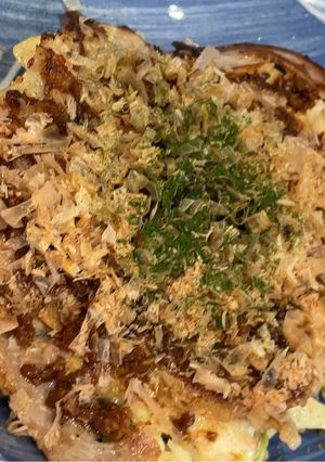 オートミール消費　油不要お好み焼き-レシピのメイン写真