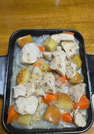 鶏肉とりんごのノルマンディー風-レシピのメイン写真