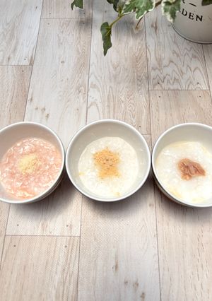 ポリCOOK離乳食『白がゆアレンジ』-レシピのメイン写真