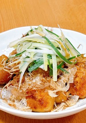 ネギと里芋の唐揚げおつまみ-レシピのメイン写真
