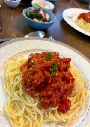 にんにくトマトパスタ🍅🍝-レシピのメイン写真