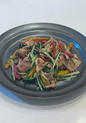 【野菜ソムリエ】京みず菜の炒め物-レシピのメイン写真