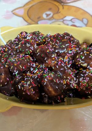 おうちde縁日♪ひとくちチョコバナナ-レシピのメイン写真