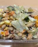 大豆ひじき野菜スティック茹で卵の謎サラダ