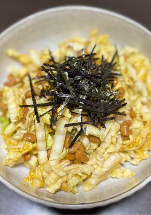 白菜と納豆のおつまみサラダ-レシピのメイン写真