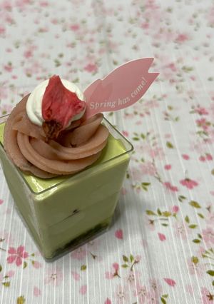 葉桜モンブラン-レシピのメイン写真
