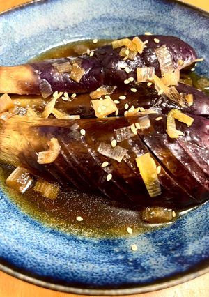 レンジで簡単!揚げない茄子の揚げびたし♪-レシピのメイン写真