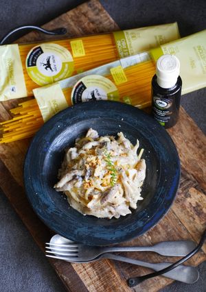 グルテンフリー！きのこと白味噌のクリームパスタ-レシピのメイン写真