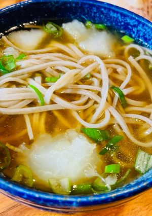 あっさり煮豚で２品◎酢味噌&かけ蕎麦-レシピのメイン写真