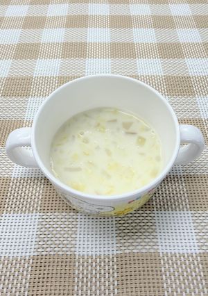 【離乳食後期～】野菜たっぷりミルクスープ-レシピのメイン写真