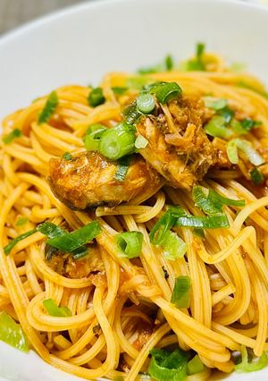 【速攻】鯖缶きのこトマトソースのパスタ-レシピのメイン写真