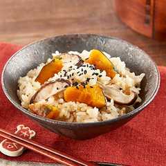 รูปของ かぼちゃと椎茸の炊き込みご飯