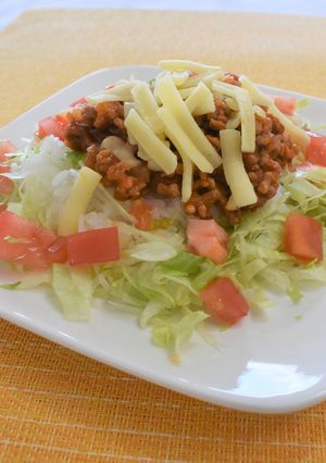【給食レシピ】タコライス-レシピのメイン写真