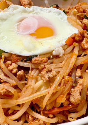 キムチ豚ミンチ丼-レシピのメイン写真
