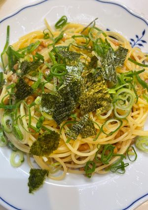 納豆パスタ-レシピのメイン写真