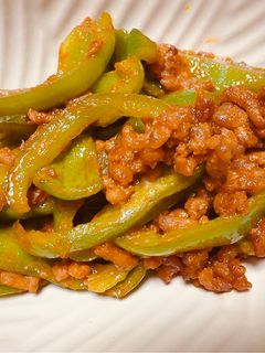 ピリ辛味噌ひき肉ピーマン炒め-レシピのメイン写真