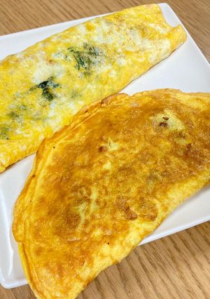 ほうれん草とそぼろの卵焼き-レシピのメイン写真