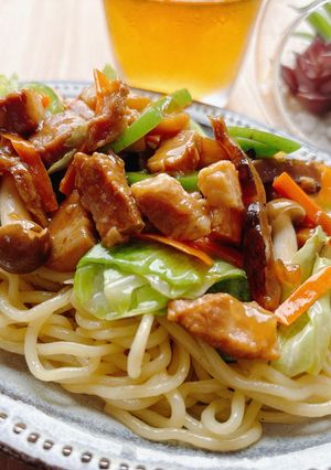 ルーロー飯の具で中華あんかけ焼きそば-レシピのメイン写真