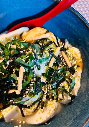 お茶漬けの素で簡単！ご飯にかける、だしやっこ豆腐-レシピのメイン写真
