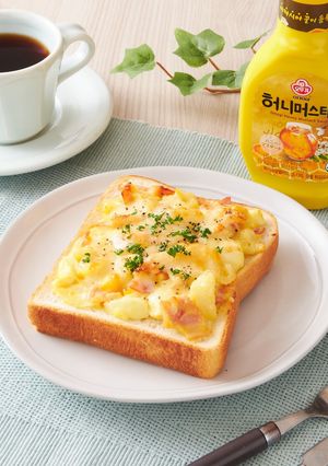 ハニーマスタードポテトとチーズのトースト-レシピのメイン写真