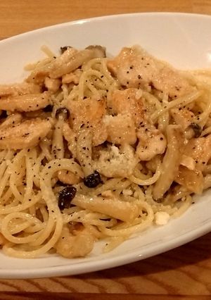 きのことサーモンのクリームパスタ-レシピのメイン写真