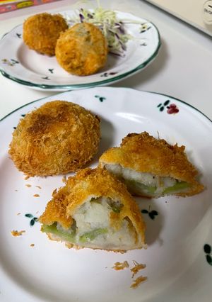 新じゃがいもで、そら豆コロッケ！-レシピのメイン写真